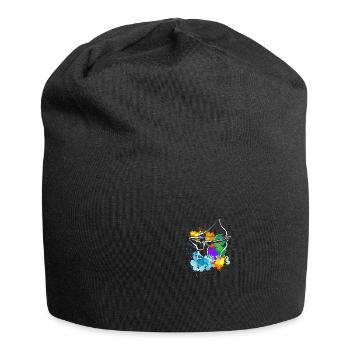 Pfeil und Bogen Bogenschießen Bogenschütze - Jersey-Beanie - Schwarz - Vorne