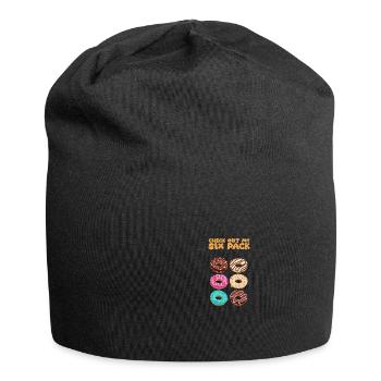 Six Pack Bodybuilding Bodybuilder Gym Kraftsport - Jersey-Beanie - Schwarz - Vorne