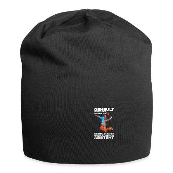 Howling badminton badminton badminton player - Jersey Beanie - black - Front
