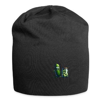 Lustige Gurke Pickle Gurkenliebhaber - Jersey-Beanie - Schwarz - Vorne