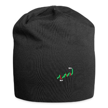 Acheter Vendre Bourse Trader Boursier - Bonnet en jersey - noir - Devant