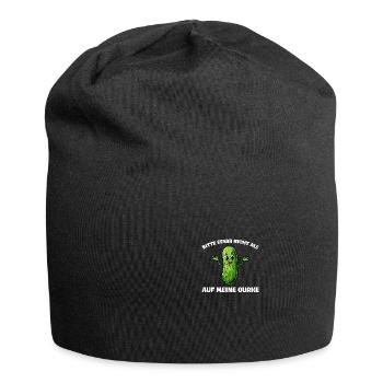 Meine Gurke Lustige Gurke Pickle Gurkenliebhaber - Jersey-Beanie - Schwarz - Vorne