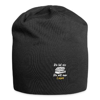 Book lover, book reader, bookworm, bookworm - Jersey Beanie - black - Front