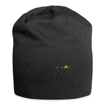 Padel heartbeat funny padel ball player - Jersey Beanie - black - Front
