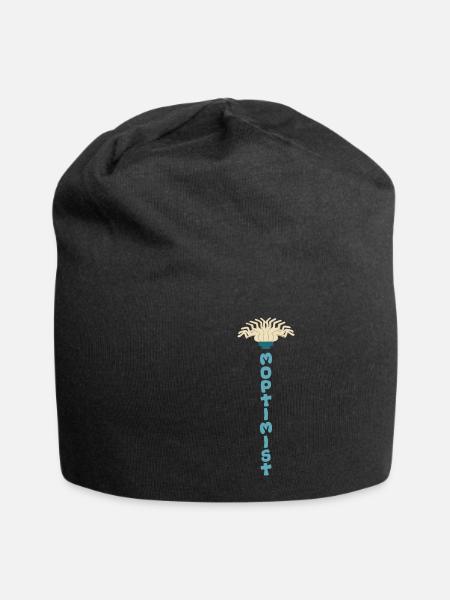 Moptimist Putzfrau Putzmann Putzkolonne Sprüche - Jersey-Beanie - Schwarz
