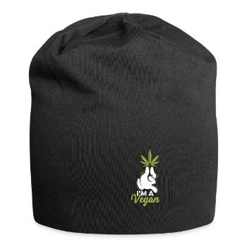 I am a vegan smoker poison - Jersey Beanie - black - Front