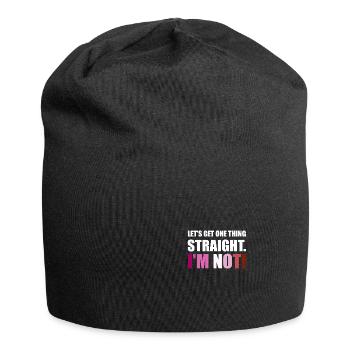 LGBT lesbienne Mettons une chose au clair. Je ne suis pas - Bonnet en jersey - noir - Devant