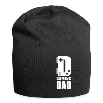 Gaming Dad Vatertag Gamer Dad - Jersey-Beanie - Schwarz - Vorne