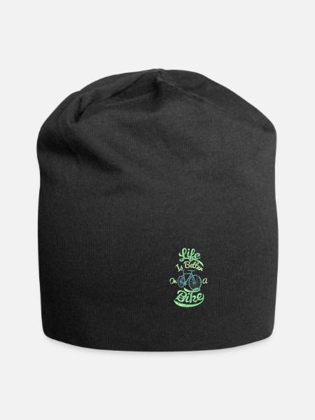 Fahrrad - Jersey-Beanie - Schwarz