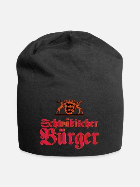 Schwäbischer Bürger - Jersey-Beanie - Schwarz