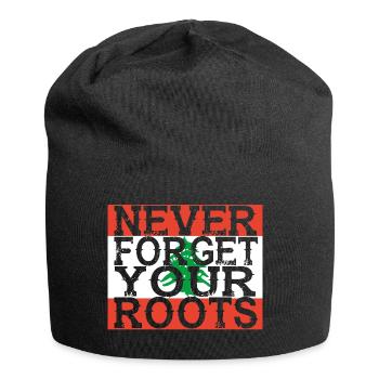 never forget roots home Lebanon - Jersey Beanie - black - Front