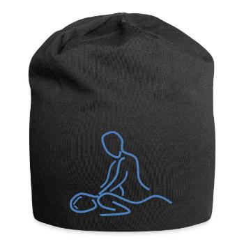 premier massage de premiers soins thérapie aide therapie1 - Bonnet en jersey - noir - Devant
