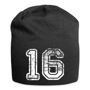 16 - Bonnet en jersey - noir - Devant
