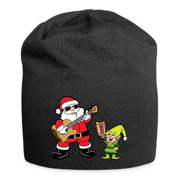 Christmas Christmas Elf Xmas Santa Claus Elf - Jersey Beanie - black - Front