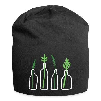 Plant Graphic Plant In Bottle - Jersey Beanie - black - Front