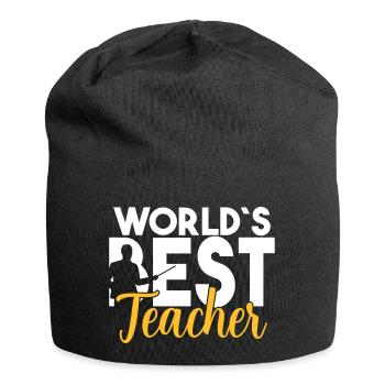 World's best teacher Teacher Student cool saying - Jersey Beanie - black - Front
