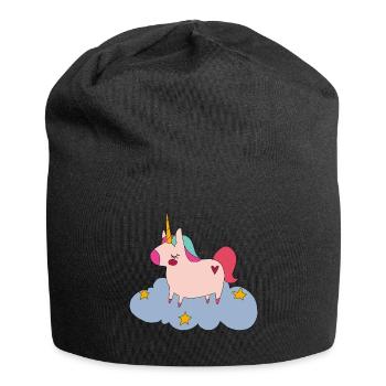 Unicorn , Einhorn, - Jersey-Beanie - Schwarz - Vorne
