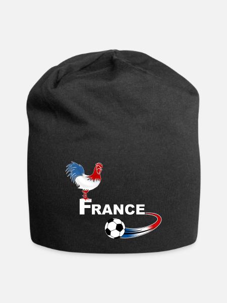 france sport foot 02 - Bonnet en jersey - noir