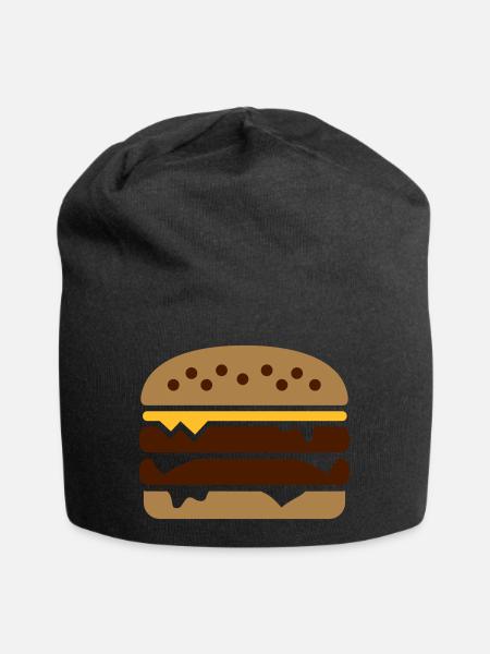 Burger - Jersey-Beanie - Schwarz