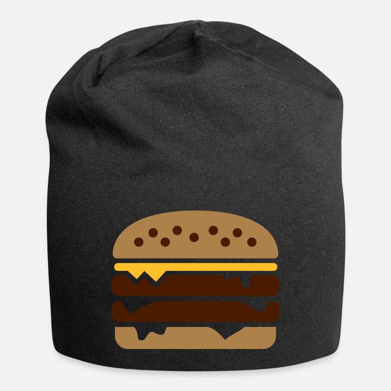 Burger - Jersey-Beanie - Schwarz