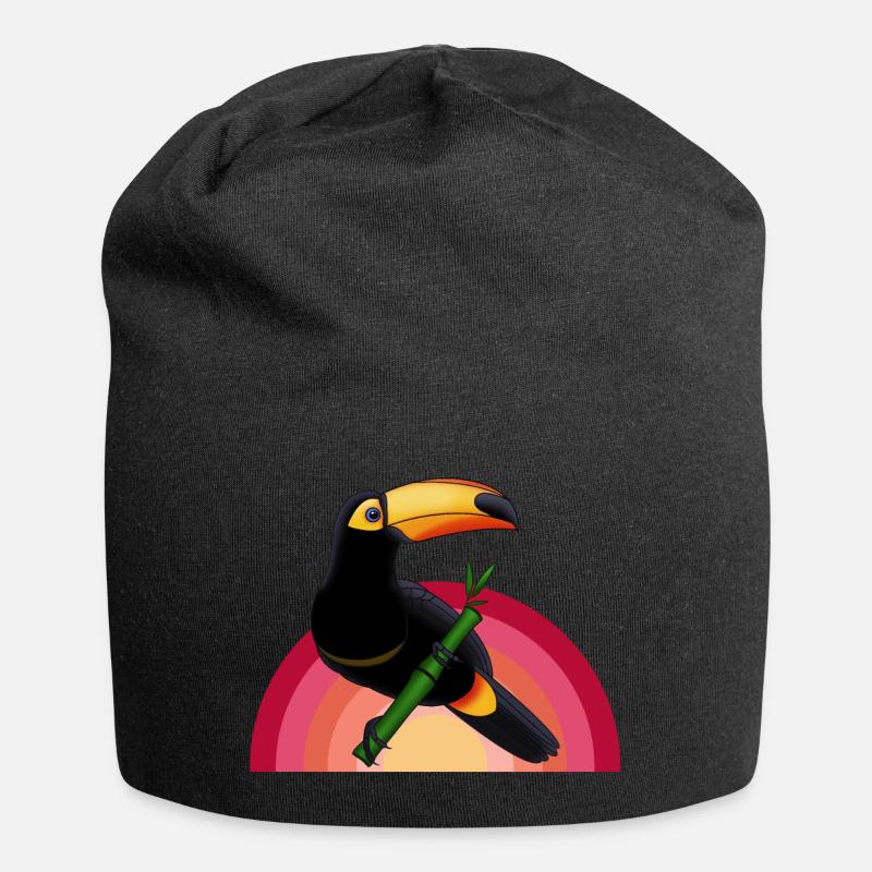 toucan - Jersey Beanie - black