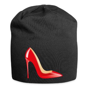 Smiley High Heels - Jersey-Beanie - Schwarz - Vorne