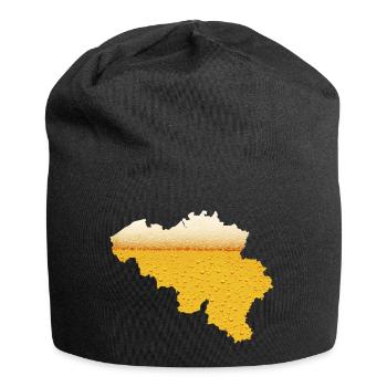 Bierland Belgien Fußball Weltmeisterschaft Europameisterschaft Rotbier Teufel - Jersey-Beanie - Schwarz - Vorne