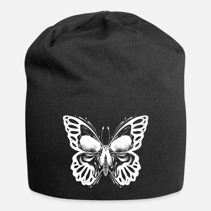 Papillon crâne normal - Bonnet en jersey - noir