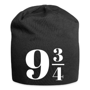 Voie ferrée neuf-quart 9 3/4 - Bonnet en jersey - noir - Devant