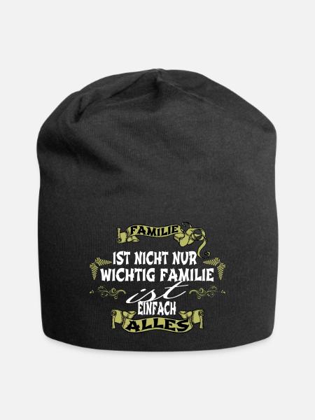 geschenk opa family fun family vacation - Jersey-Beanie - Schwarz