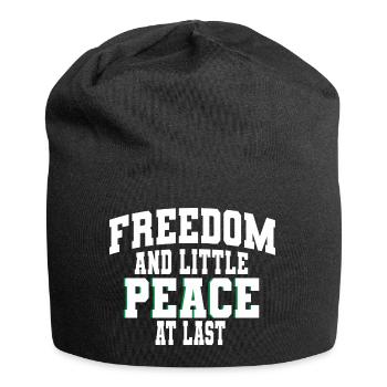 Freedom and little Peace at last: Peace-Freedom - Jersey Beanie - black - Front