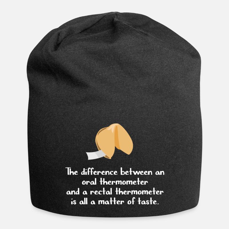 Thermometer Geschmack - Jersey-Beanie - Schwarz