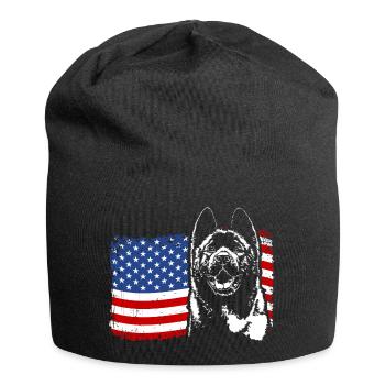 American AKITA Amérique Drapeau Wilsigns - Bonnet en jersey - noir - Devant