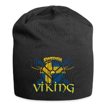 Schwedischer Wikinger - Jersey-Beanie - Schwarz - Vorne