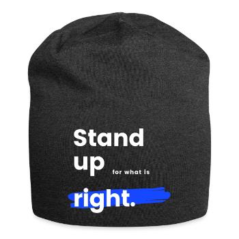 Stand up - Jersey-Beanie - Anthrazit - Vorne