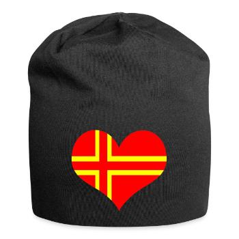 heart Norman flag - Jersey Beanie - black - Front