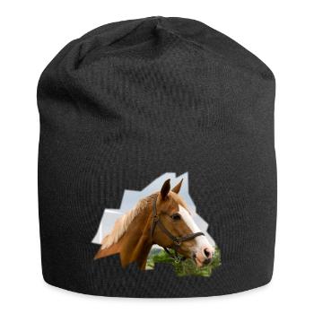 Cheval. Cheval. - Bonnet en jersey - noir - Devant