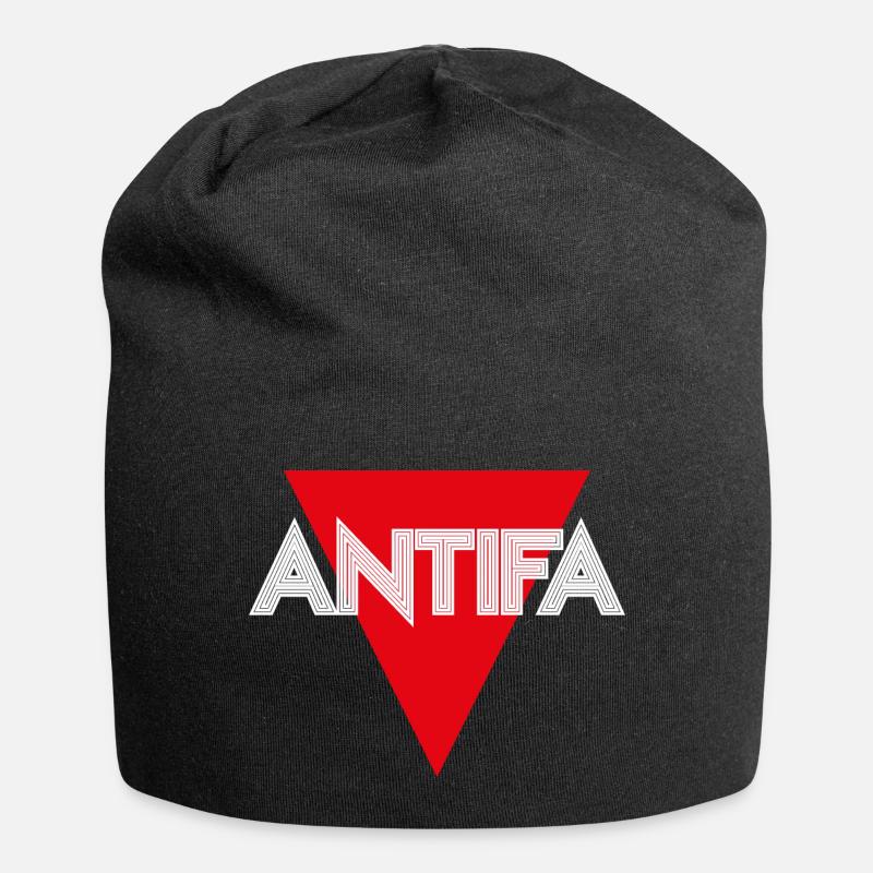 ANTIFA - Jersey-Beanie - Schwarz