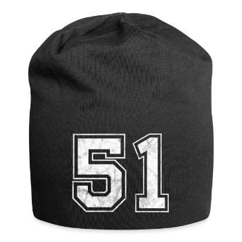 Number 51 - Jersey Beanie - black - Front