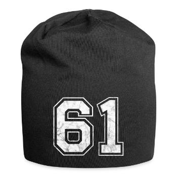 Number 61 - Jersey Beanie - black - Front