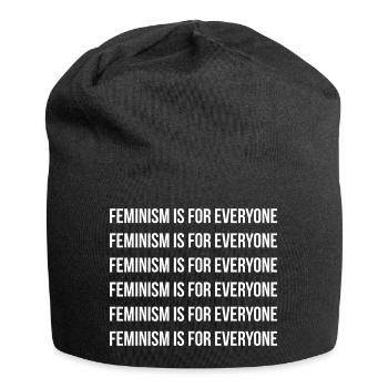Feminism is for everyone Feminism Writing - Jersey Beanie - black - Front