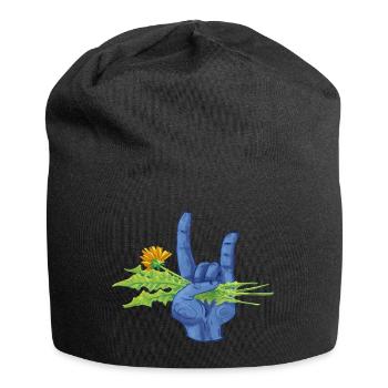 Unkraut ist Metal - Jersey-Beanie - Schwarz - Vorne