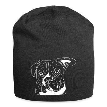 Bulldogge - Jersey-Beanie - Anthrazit - Vorne