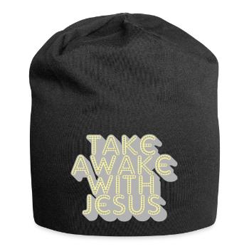 take awake with jesus - Jersey-Beanie - Schwarz - Vorne