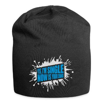 célibataire maintenant votre chance - Bonnet en jersey - noir - Devant