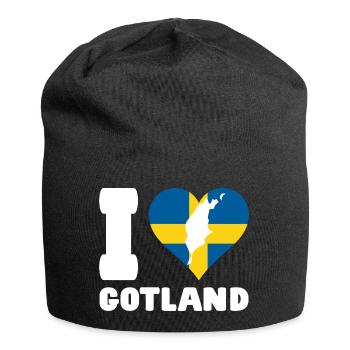 I LOVE GOTLAND Sweden - Jersey Beanie - black - Front