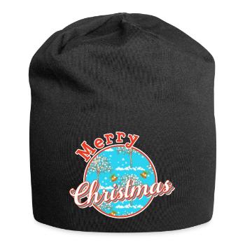 Merry christmas xmas - Jersey Beanie - black - Front