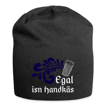 Egal isn Handkäs - Hessisch Mundart - Jersey-Beanie - Schwarz - Vorne