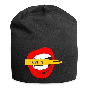 bouche - Bonnet en jersey - noir - Devant