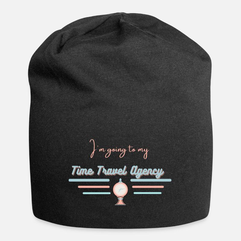 Time Travel - Jersey Beanie - black